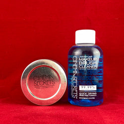 Cinema Secrets Makeup Brush Cleaner 4oz Starter Kit with Cleaning Tin